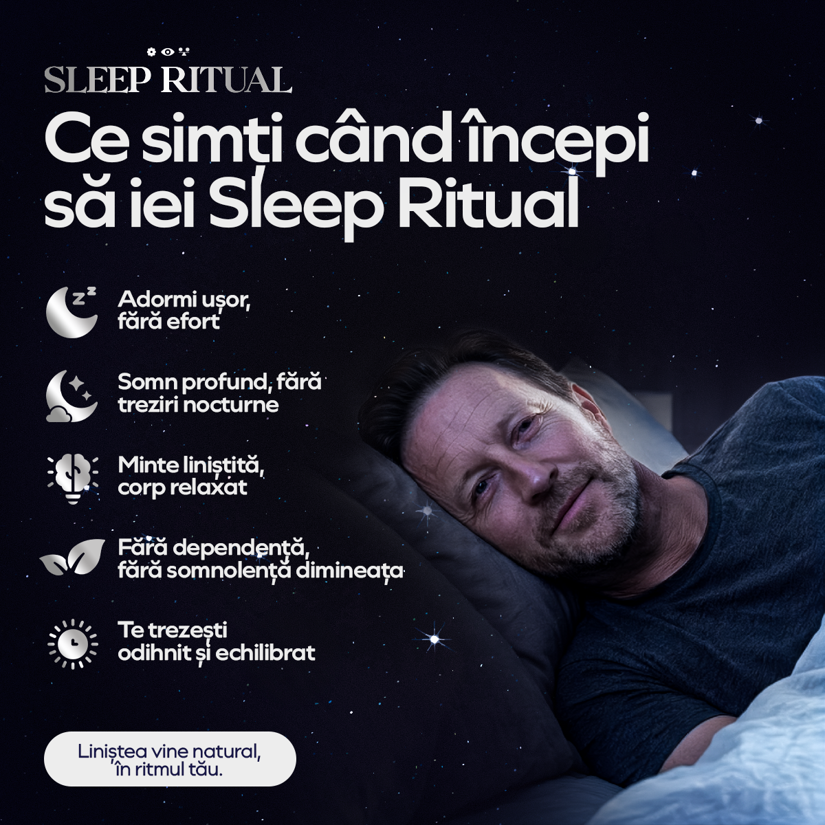Sleep Ritual, 60 capsule, Vedali — Somn profund & odihnă