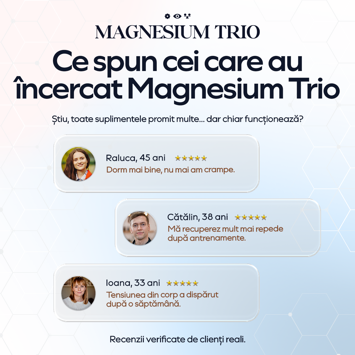 Magnesium Trio, 90 capsule — Relaxare, energie și claritate mentală