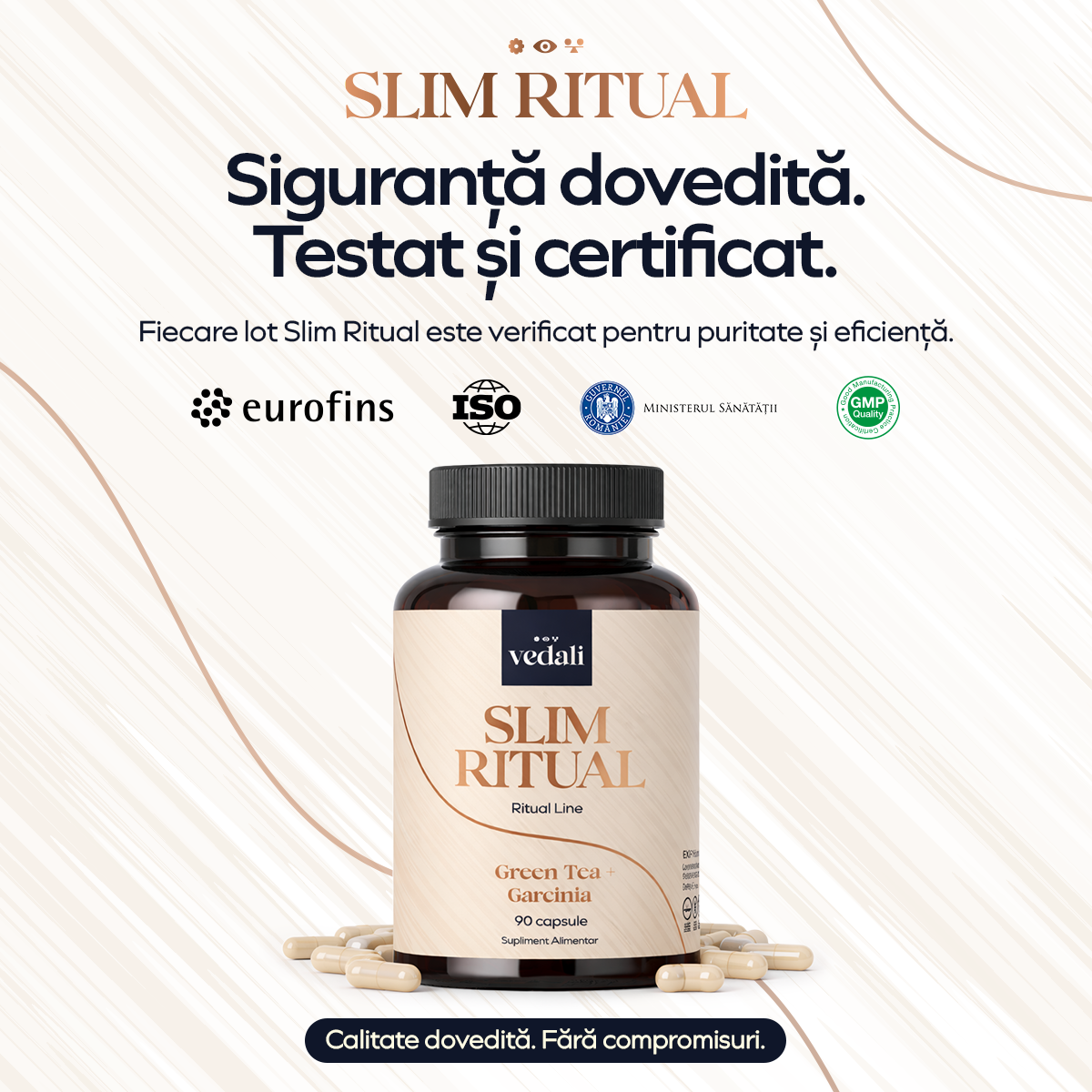 Slim Ritual, 120 capsule, Vedali — Control natural & Siluetă echilibrată