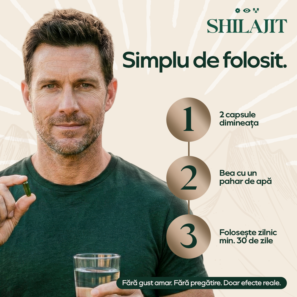 Shilajit, 120 capsule, Vedali — Energie & Claritate Naturală