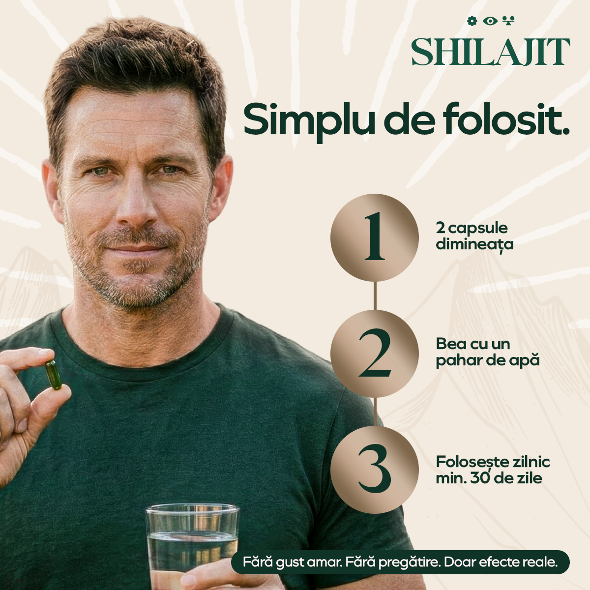 Shilajit, 120 capsule, Vedali — Energie & Claritate Naturală
