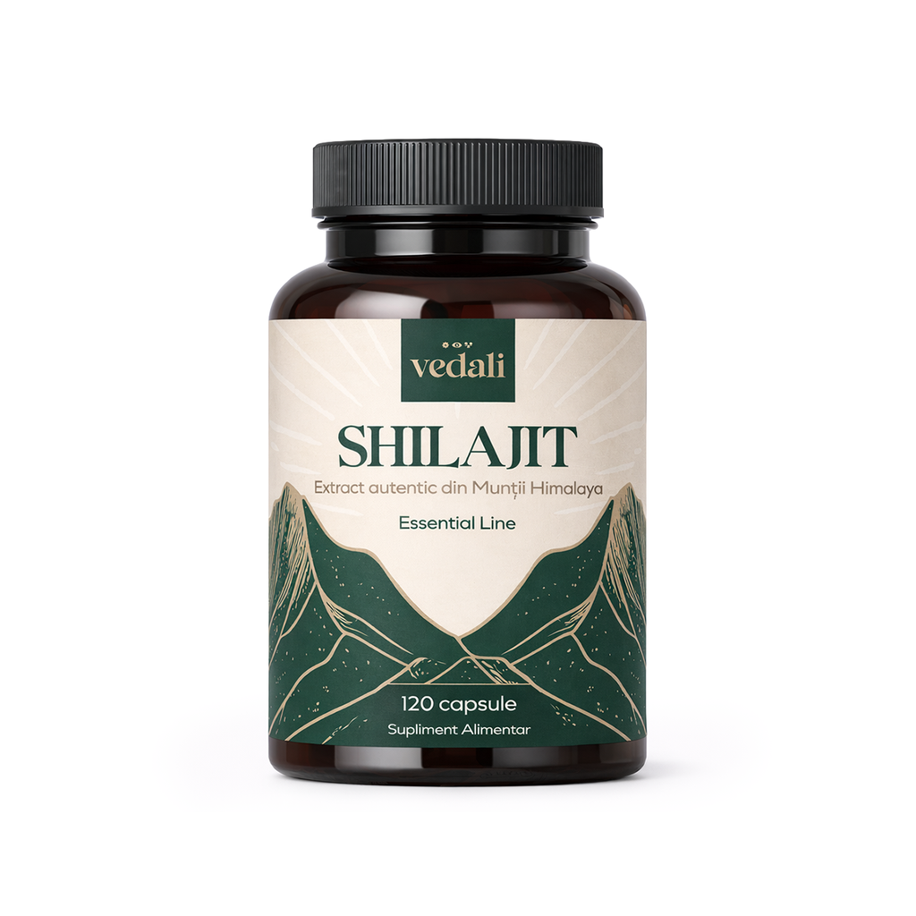 Shilajit, 120 capsule, Vedali — Energie & Claritate Naturală