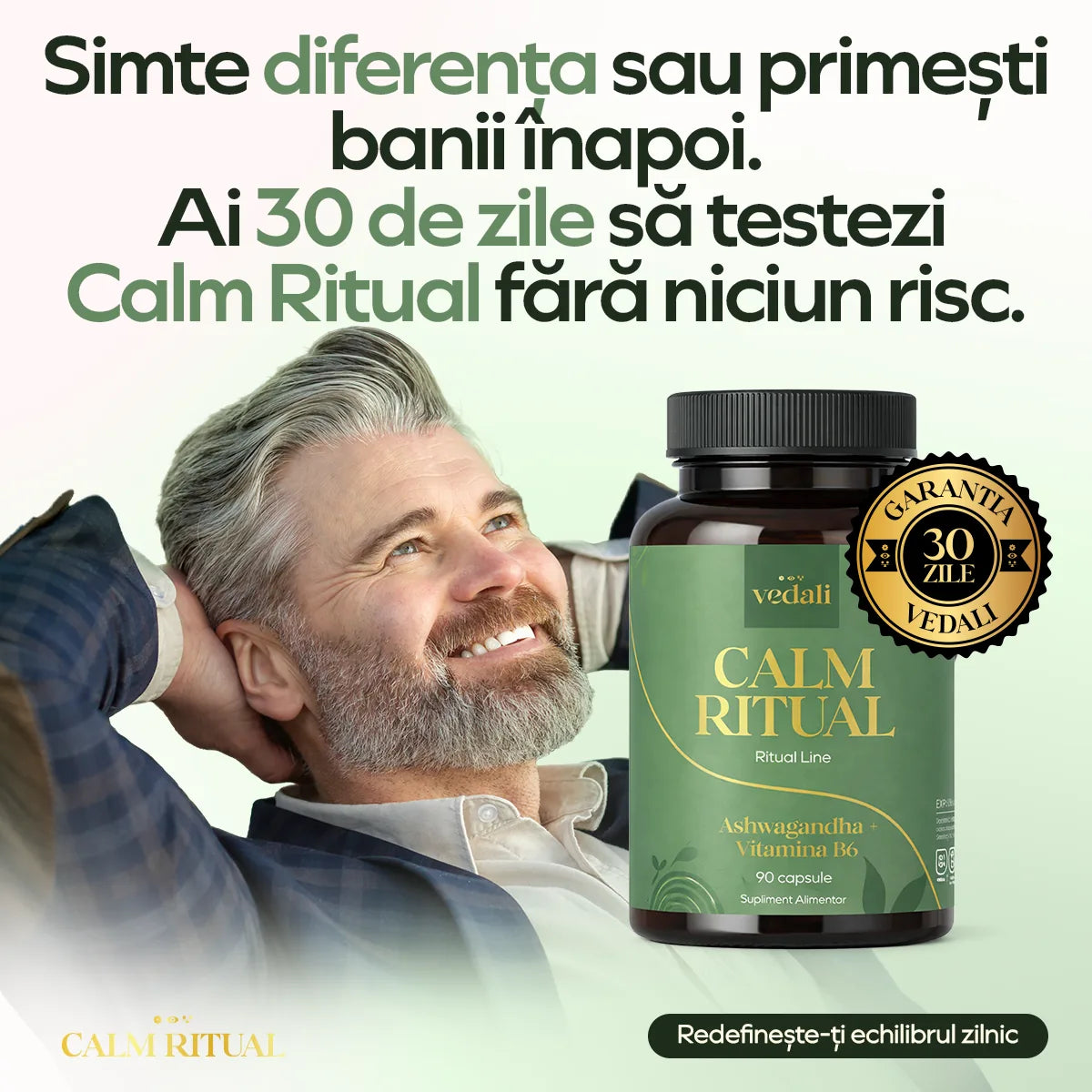 Garanție 30 de zile Calm Ritual — banii înapoi fără niciun risc