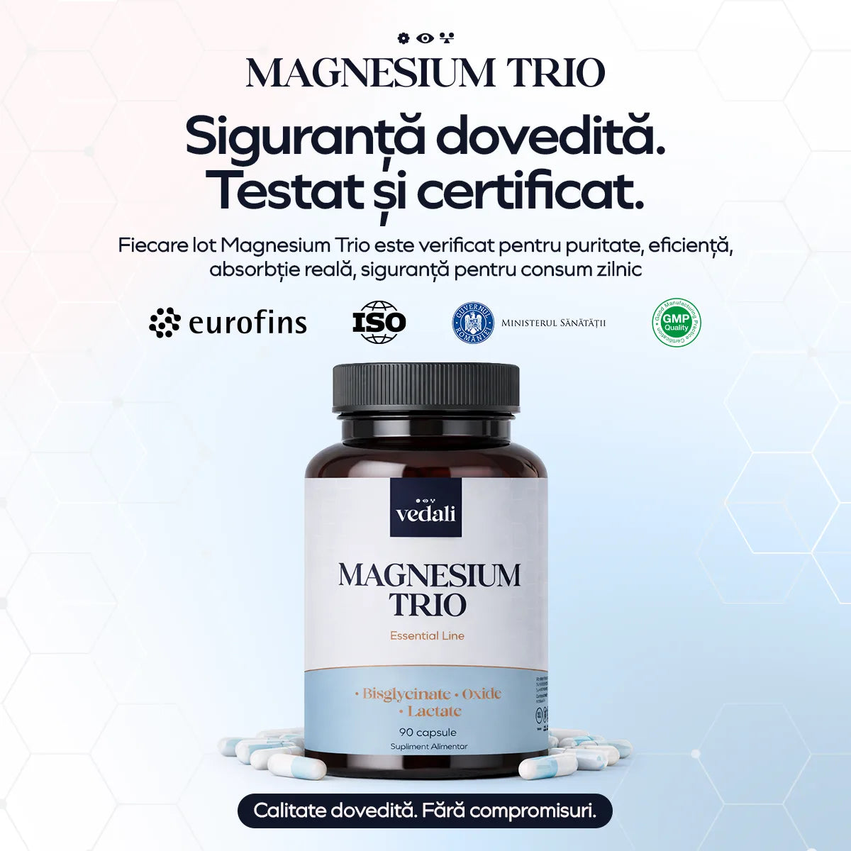 Magnesium Trio — testat și certificat