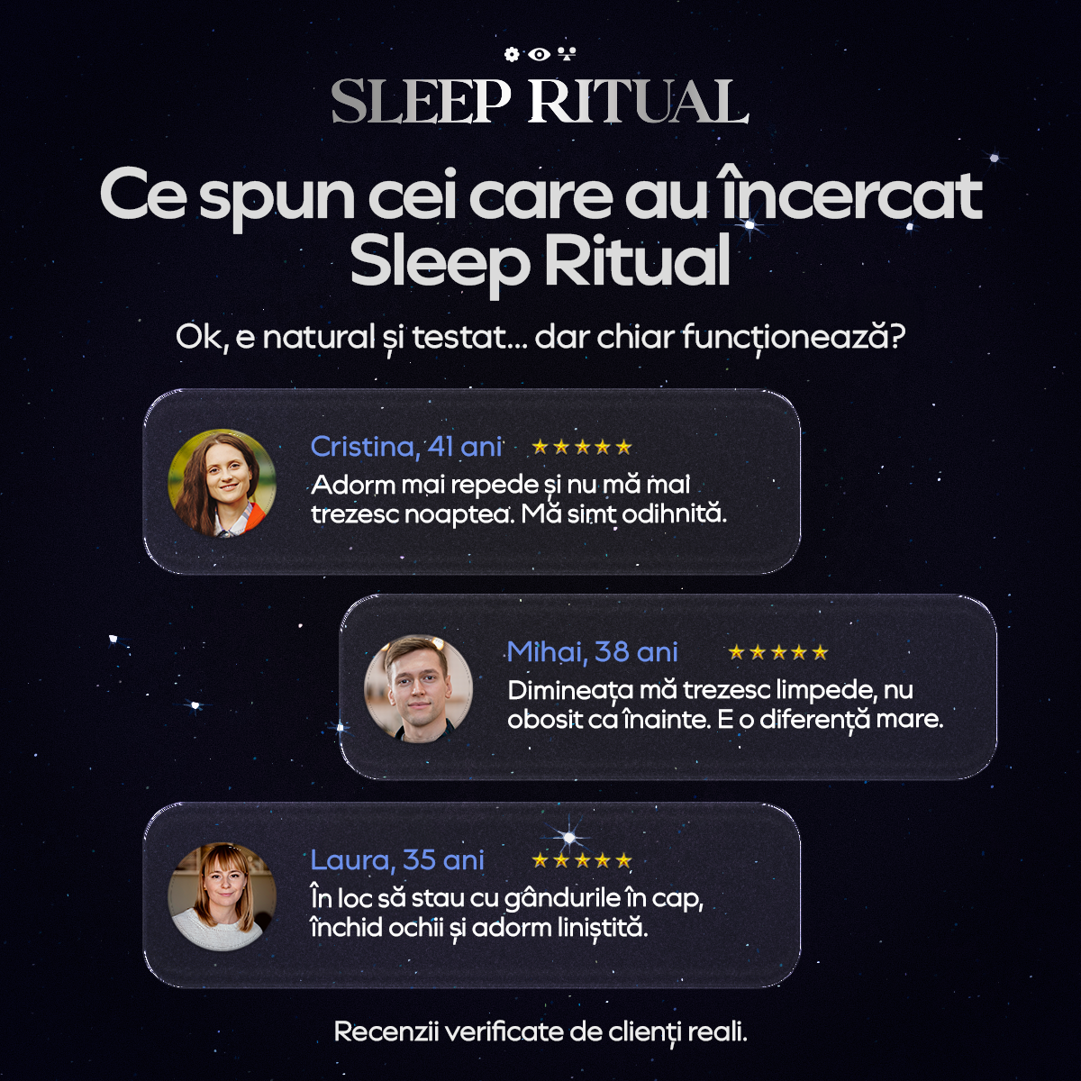 Ce spun clienții care au &icirc;ncercat Sleep Ritual